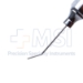 Air Injection Cannula, 25ga, Angled 45 Degrees Shaft, 5mm Tip To Bend, Polished Finish, Excluding Hub Overall Length 1-3/8" (36mm) - 5-1500-25