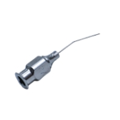 Air Injection Cannula, 27ga, Angled 45 Degrees Shaft, 10mm Tip To Bend, Polished Finish, Excluding Hub Overall Length 3/4" (19mm) K7-3522,91-7026,1327E,91-7026