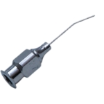 Air Injection Cannula, 27ga, Angled 45 Degrees Shaft, 7mm Tip To Bend, Polished Finish, Excluding Hub Overall Length-3/4" (20mm) E0499 27-7,1327E,K7-3522,91-7026