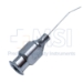 Air Injection (Rycroft) Cannula, 27ga, Angled 45 Degrees Shaft, 5mm From Bend to Tip, Including Hub Overall Length 1-1/2" (37mm) - 5-1500-27