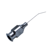 Air Injection (Rycroft) Cannula, 30ga, Angled 45 Degrees Shaft, 6mm Tip To Bend, Polished Finish, Excluding Hub Overall Length 1-1/2" (37mm) 