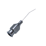 Air Injection Cannula, 30ga, Angled 45 Degrees Shaft, 7mm Tip To Bend, Polished Finish, Excluding Hub Overall Length 1-1/2" (37mm) E0499 30-7,1330E,K7-3502,91-7027