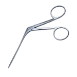 Alligator Ear Forceps, Straight, Serrated 4.5mm Jaw, Super Fine Model, Working Length 3-1/8" (80mm) 
