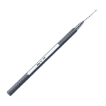 Anis Disk Capsule Polisher, 1.5mm Flat Disk Shape Sandblasted Tip, Flexible 18mm Gently Curved Shaft, Round Knurled Handle, Dull Finish, Tip Guard, Overall Length 4-1/2" (115mm) E0518,E0518