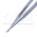 Anis Needle Holder, Gently Curved, Delicate 8mm Jaws, Without Lock, Round Knurled Handle, Overall Length 4-5/8" (117mm) - 5-4916-M