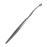Antrum Curette, 7mm x 11mm Oval Cup, Slightly Curved Shaft, Flat Handle, Overall Length 7-1/2" (190mm) 