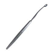 Antrum Curette, 7mm x 11mm Oval Cup, Slightly Curved Shaft, Flat Handle, Overall Length 7-1/2" (190mm) 