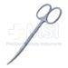 Strabismus Scissors, Curved, Blunt Tips, Round Blades, Oval Shanks, Two Tone Finish, Overall Length 4-1/4" (110mm) - 19-13136