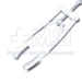 Arnold Guarded Speculum, Adult, Adjustable Mechanism, Angled Up Towards The Bridge Of The Nose, 14.5mm Solid Blades, 40mm Spread, Overall Length 3" (75mm) - 15-2171AS