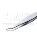 Arruga Capsule Forceps, Curved, 50 Degrees Angled 2.5mm Cups, 10mm From Angled To Tip, Serrated Handle, Polished Finish, Overall Length 4-1/4" (106mm) - 5-3134