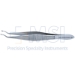 Arruga Capsule Forceps, Curved, 50 Degrees Angled 2.5mm Cups, 10mm From Angled To Tip, Serrated Handle, Polished Finish, Overall Length 4-1/4" (106mm) - 5-3134