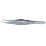 Arruga Capsule Forceps, Curved, 50 Degrees Angled 2.5mm Cups, 10mm From Angled To Tip, Serrated Handle, Polished Finish, Overall Length 4-1/4" (106mm) 450831,5-3134,K5-7000,08-01401,E2023