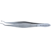 Arruga Capsule Forceps, Curved, 50 Degrees Angled 2.5mm Cups, 10mm From Angled To Tip, Serrated Handle, Polished Finish, Overall Length 4-1/4" (106mm) 450831,5-3134,K5-7000,08-01401,E2023