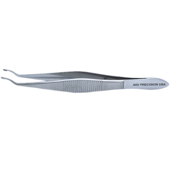 Arruga Capsule Forceps, Curved, 50 Degrees Angled 2.5mm Cups, 10mm From Angled To Tip, Serrated Handle, Polished Finish, Overall Length 4-1/4" (106mm) 450831,5-3134,K5-7000,08-01401,E2023