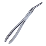 Asch Septum Straightening Forceps, Angled On The Flat, 7mm x 49mm Jaws, Overall Length 8-3/4" (222mm) 