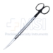 Aston Face Lift Scissors, Super Cut, Curved, Blunt Tips, Bottom Blade Serrated, Pyramid Dissecting Blades, Rounded Shanks, Black Ring Handles, Overall Length 7-3/4" (198mm) - 19-133865