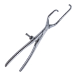 Asymetric Pelvic Reduction Forceps, Pointed Ball Tips, Overall Length 16" (406mm) 