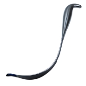 Aufranc Cobra Retractor, 32mm Blade, Smooth Pointed 10mm Tip, Hollow Handle, Overall Length 10" (254mm) 