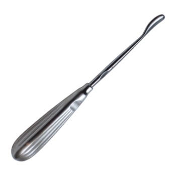 Aufricht Glabella Rasp, Down Cutting, 8.5mm x 20mm, Curved, 12 Teeth, Overall Length 8" (205mm) 