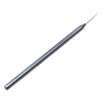 Azar Lens Manipulation Hook, Angled 90 Degrees, 0.2mm Tip, Smooth Flat Handle, Polished Finish, Overall Length 4-5/8" (117mm) E0535,3216E,E0535