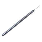 Azar Lens Manipulation Hook, Angled 90 Degrees, 0.2mm Tip, Smooth Flat Handle, Polished Finish, Overall Length 4-5/8" (117mm) E0535,3216E,E0535