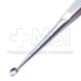 Brun (Spratt) Curette, Straight, Size 6, Oval Cup, Hollow Handle, Overall Length 7" (178mm) - D6531