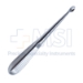 Brun (Spratt) Curette, Straight, Size 6, Oval Cup, Hollow Handle, Overall Length 7" (178mm) - D6531