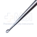 Brun Curette, Straight, Size 5, Oval Cup, Hexagonal Solid Handle, Overall Length 9" (229mm) - D6558