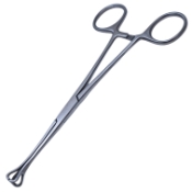 Babcock Tissue Holding Forceps, "C" Shaped Serrated Jaw, 9mm Jaw, Overall Length 6-1/4" (159mm) 