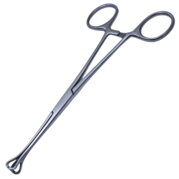 Babcock Tissue Holding Forceps, "C" Shaped Serrated Jaw, 9mm Jaw, Overall Length 6-1/4" (159mm) 