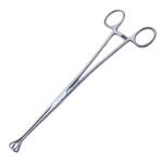 Babcock Tissue Holding Forceps, Straight, 16mm Wide Atraumatic Grooved Jaws, Overall Length 9-1/2" (241mm) 