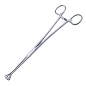 Babcock Tissue Holding Forceps, Straight, 16mm Wide Atraumatic Grooved Jaws, Overall Length 9-1/2" (241mm) 