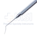 Bahr-Maltzman Len Manipulating Hook, Angled, 0.8mm Tip, Vaulted Shaft, 10mm From Bend To Tip, Tip Offset To Right For Easy Clockwise Rotation, Round Knurled Handle, Overall Length 4-5/8" (118mm) - 15-3320AS-U