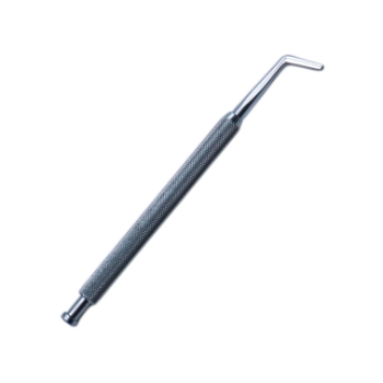 Bangerter Muscle Clamp, Angled, Push Button Design, 10 Teeth Go Into 10 Holes, Very Delicate Jaw, Overall Length 3-7/8" (100mm) 