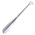 Barnhill Adenoid Curette, Size 1, 15mm x 16mm Curved Head, 12mm Cutting Edge, Bruns Style Handle, Overall Length 8-3/4" (222mm) 