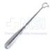 Barnhill Adenoid Curette, Size 3, 19mm x 20mm Curved Head, 16mm Cutting Edge, Bruns Style Handle, Overall Length 8-3/4" (222mm) - 114-7111-3