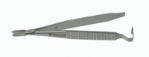 Barraquer Blade Breaker / Holder, 12mm Serrated Heavy Jaws, Flat Grooved Handle, Spring Clip Lock Dull Finish, Overall Length 4-1/2" (115mm), Supplied With 10 Breakable Stainless Steel Blades E0068,08-11101,1054E,08-11101,E0068