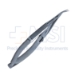 Barraquer Corneal Section Scissors, Right, 45 Degrees Angled Blades Up, Blunt Tips, Finger Slide Lock, 12mm Mid-Screw To Tip, Serrated Handle, Overall Length 4" (100mm) - 11-5-2611