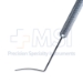 Barraquer Cyclodialysis Spatula, Gently Curved Blade, 0.5mm x 15mm, Round Knurled Handle, Smoothly Pointed Tip, Overall Length 4-3/4" (122mm) - 5-1595