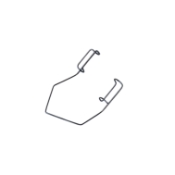 Barraquer Eye Speculum, 15mm Closed Wire Blades, 25mm Spread, Dull Finish, Overall Length 1-1/2" (38mm) 
