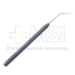 Barraquer Iris Spatula, Angled, 0.25mm x 15mm Tip, Gently Curved Blade, Short Hexagonal Handle, Polished Finish, Overall Length 3-1/2" (90mm) - 5-1596-25