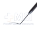 Barraquer Iris Spatula, Gently Curved Blade, 0.5mm x 15mm Tip, Short Hexagonal Handle, Polished Finish, Overall Length 3-1/2" (90mm) - 5-1596