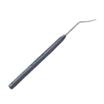 Barraquer Iris Spatula, Gently Curved Blade, 0.5mm x 15mm Tip, Short Hexagonal Handle, Polished Finish, Overall Length 3-1/2" (90mm) E0485,6814E,E0485