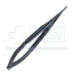Barraquer Micro Needle Holder, With Scissors, Straight, 0.5mm Jaw, 6mm Blade, With Lock, Overall Length 5-1/2" (140mm) - 23-806-14