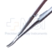 Barraquer Needle Holder, Curved, With Lock, 15mm Mid-Screw To Tip Length, Knurled Handle, Overall Length 5-1/4" (135mm) - 11-7-4731