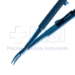 Barraquer Needle Holder, Titanium, Curved, Delicate 9mm Flattened Jaws, With Lock, Round Handle, Overall Length 4-1/4" (109mm) - TDK-4-413