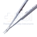 Barraquer Needle Holder, Gently Curved, Delicate 9mm Jaws, With Lock, Round Knurled Handle, Dull Finish, Overall Length 5-1/4" (133mm) - 5-4939-CW