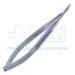 Barraquer Needle Holder, Delicate, 9mm Curved Jaws, Without Lock, Round Knurled Handle, Dull Finish, Overall Length 5-1/4" (133mm) - 5-4939-CWO