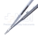 Barraquer Needle Holder, Straight, Delicate 9mm Jaws, Round Knurled Handle, Dull Finish, Overall Length 5-1/4" (134mm) - 5-4939-SW