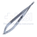 Barraquer Needle Holder, Straight, Delicate 9mm Jaws, Round Knurled Handle, Dull Finish, Overall Length 5-1/4" (134mm) - 5-4939-SW
